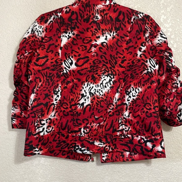 TONI MORGAN ANIMAL PRINT BLAZER - Picture 8 of 10